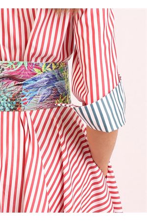 Red and white striped shirt dress Laboratorio Capri | CERIORIGAROSSA